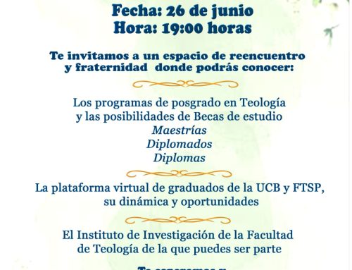 Encuentro Virtual de  ALUMNI (ex alumnos) de la Facultad de Teología San Pablo