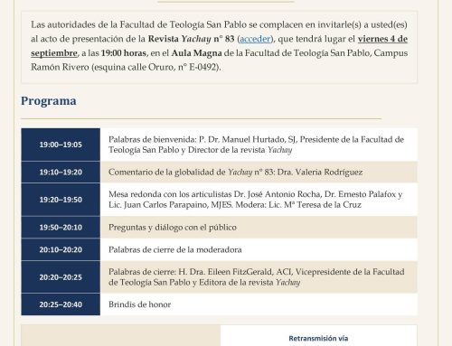 Presentación de la Revista Yachay n° 83